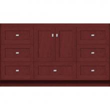 Strasser Woodenwork 23.218 - 60 X 21 X 34.5 Montlake Vanity Shaker Dk Cherry Sb