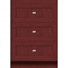 Strasser Woodenwork 23.312 - 24 X 21 X 34.5 Montlake Drawer Bank Shaker Dk Cherry