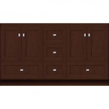 Strasser Woodenwork 23.105 - 60 X 18 X 34.5 Montlake Vanity Shaker Choc Cherry Db