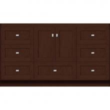 Strasser Woodenwork 23.219 - 60 X 21 X 34.5 Montlake Vanity Shaker Choc Cherry Sb