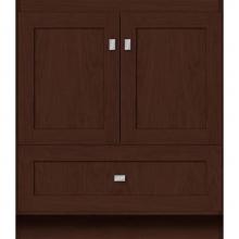 Strasser Woodenwork 23.121 - 30 X 21 X 34.5 Montlake Vanity Shaker Choc Cherry Std