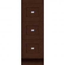 Strasser Woodenwork 23.136 - 12 X 21 X 34.5 Montlake Drawer Bank Shaker Choc Cherry