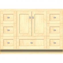 Strasser Woodenwork 23.137 - 48 X 18 X 34.5 Montlake Vanity Shaker Nat Maple Sb