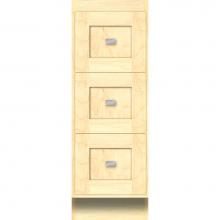 Strasser Woodenwork 23.504 - 12 X 21 X 34.5 Montlake Drawer Bank Shaker Nat Maple