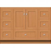 Strasser Woodenwork 23.555 - 48 X 18 X 34.5 Montlake Vanity Shaker Nat Oak Sb