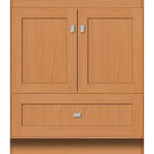 Strasser Woodenwork 23.568 - 30 X 21 X 34.5 Montlake Vanity Shaker Nat Oak Std