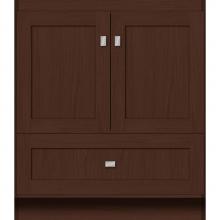 Strasser Woodenwork 26.930 - 30 X 21 X 34.5 Montlake Vanity Shaker Choc Oak Std