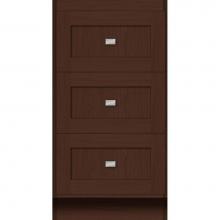 Strasser Woodenwork 26.938 - 18 X 21 X 34.5 Montlake Drawer Bank Shaker Choc Oak