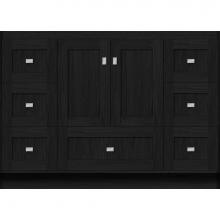 Strasser Woodenwork 27.163 - 48 X 18 X 34.5 Montlake Vanity Shaker Midnight Oak Sb