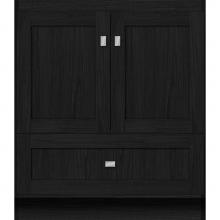 Strasser Woodenwork 27.175 - 30 X 18 X 34.5 Montlake Vanity Shaker Midnight Oak Std