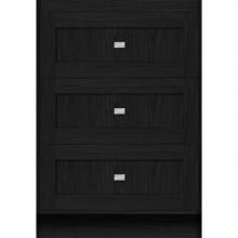 Strasser Woodenwork 27.181 - 24 X 18 X 34.5 Montlake Drawer Bank Shaker Midnight Oak