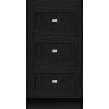 Strasser Woodenwork 27.183 - 18 X 18 X 34.5 Montlake Drawer Bank Shaker Midnight Oak