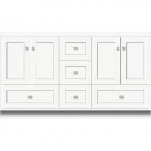 Strasser Woodenwork 23.143 - 60 X 21 X 34.5 Montlake Vanity Shaker Sat White Db