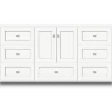 Strasser Woodenwork 23.225 - 60 X 21 X 34.5 Montlake Vanity Shaker Sat White Sb