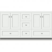 Strasser Woodenwork 27.649 - 60 X 18 X 34.5 Montlake Vanity Shaker Powder Grey Db