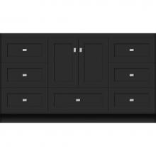 Strasser Woodenwork 23.230 - 60 X 21 X 34.5 Montlake Vanity Shaker Sat Black Sb