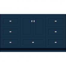 Strasser Woodenwork 57-778 - 60 X 21 X 34.5 Montlake Vanity Shaker Lapis Night Sb