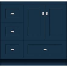Strasser Woodenwork 57-795 - 36 X 18 X 34.5 Montlake Vanity Shaker Lapis Night Lh