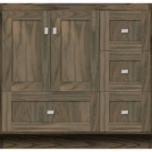 Strasser Woodenwork 31-552 - 36 X 18 X 34.5 Montlake Vanity Shaker Dusky Oak Rh
