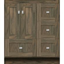 Strasser Woodenwork 31-414 - 30 X 18 X 34.5 Montlake Vanity Shaker Dusky Oak Rh