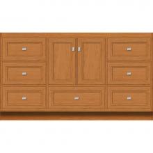 Strasser Woodenwork 26.248 - 60 X 21 X 34.5 Montlake Vanity Deco Miter Nat Cherry Sb