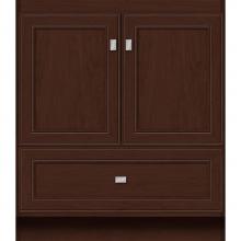 Strasser Woodenwork 26.302 - 30 X 18 X 34.5 Montlake Vanity Deco Miter Choc Cherry Std