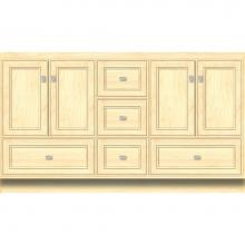 Strasser Woodenwork 26.273 - 60 X 18 X 34.5 Montlake Vanity Deco Miter Nat Maple Db