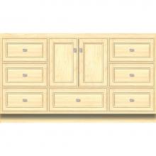 Strasser Woodenwork 26.260 - 60 X 18 X 34.5 Montlake Vanity Deco Miter Nat Maple Sb