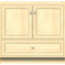 Strasser Woodenwork 26.392 - 36 X 18 X 34.5 Montlake Vanity Deco Miter Nat Maple Std