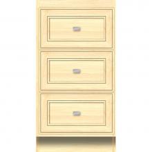 Strasser Woodenwork 26.435 - 18 X 21 X 34.5 Montlake Drawer Bank Deco Miter Nat Maple