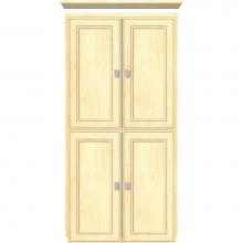 Strasser Woodenwork 13.658 - 24 X 18 X 48 Montlake Linen Upper Deco Miter Nat Maple
