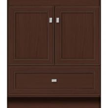 Strasser Woodenwork 27.076 - 30 X 18 X 34.5 Montlake Vanity Deco Miter Choc Oak Std