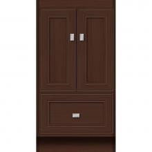 Strasser Woodenwork 27.080 - 18 X 18 X 34.5 Montlake Vanity Deco Miter Choc Oak Std