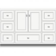 Strasser Woodenwork 26.290 - 48 X 21 X 34.5 Montlake Vanity Deco Miter Sat White Sb