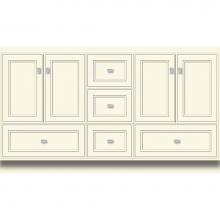 Strasser Woodenwork 26.267 - 60 X 21 X 34.5 Montlake Vanity Deco Miter Sat Biscuit Db