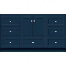 Strasser Woodenwork 57-947 - 60 X 18 X 34.5 Montlake Vanity Deco Miter Lapis Night Sb