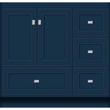 Strasser Woodenwork 57-958 - 36 X 18 X 34.5 Montlake Vanity Deco Miter Lapis Night Rh