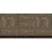 Strasser Woodenwork 31-763 - 72 X 18 X 34.5 Montlake Vanity Deco Miter Dusky Oak Db