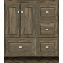 Strasser Woodenwork 31-408 - 30 X 18 X 34.5 Montlake Vanity Deco Miter Dusky Oak Rh