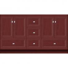 Strasser Woodenwork 25.740 - 60 X 21 X 34.5 Montlake Vanity Ogee Miter Dk Cherry Db