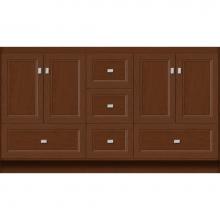 Strasser Woodenwork 26.781 - 60 X 18 X 34.5 Montlake Vanity Ogee Miter Pecan Cherry Db