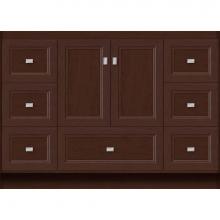 Strasser Woodenwork 25.754 - 48 X 21 X 34.5 Montlake Vanity Ogee Miter Choc Cherry Sb