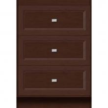 Strasser Woodenwork 25.783 - 24 X 21 X 34.5 Montlake Drawer Bank Ogee Miter Choc Cherry