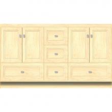 Strasser Woodenwork 25.742 - 60 X 21 X 34.5 Montlake Vanity Ogee Miter Nat Maple Db