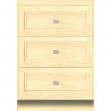 Strasser Woodenwork 25.899 - 24 X 21 X 34.5 Montlake Drawer Bank Ogee Miter Nat Maple
