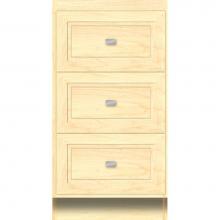 Strasser Woodenwork 26.075 - 18 X 21 X 34.5 Montlake Drawer Bank Ogee Miter Nat Maple