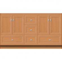 Strasser Woodenwork 25.748 - 60 X 18 X 34.5 Montlake Vanity Ogee Miter Nat Oak Db