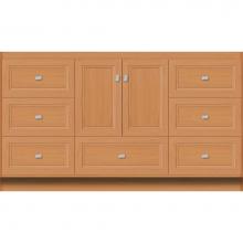 Strasser Woodenwork 25.726 - 60 X 21 X 34.5 Montlake Vanity Ogee Miter Nat Oak Sb