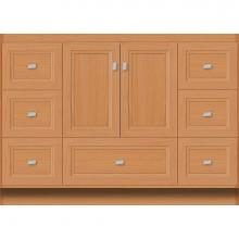 Strasser Woodenwork 25.763 - 48 X 21 X 34.5 Montlake Vanity Ogee Miter Nat Oak Sb