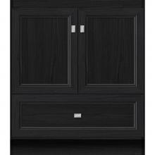 Strasser Woodenwork 27.284 - 30 X 18 X 34.5 Montlake Vanity Ogee Miter Midnight Oak Std